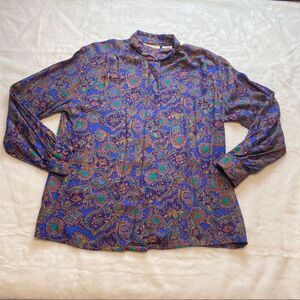 Pendleton Sophisticate Vintage High Neck Blouse